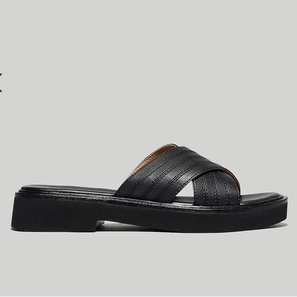The Alina Platform Sandal in black. 8.5, fits like 8. New in box
